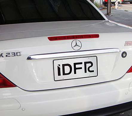 Накладки над номером крышки багажника хромированная 670*35mm IDFR 1-MB680-10C для Mercedes-Benz SLK-Class R170 1996-2004