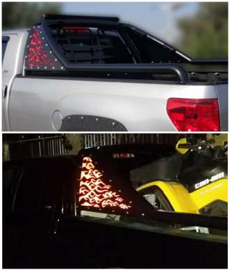 Светоотражающая вставка в шалаш TTU.4.1.1, цвета: красный, белый, желтый или синий, для авто Toyota Tundra 2007-2014