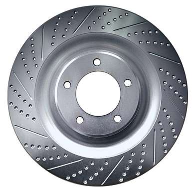 Передние тормозные диски с насечками и перфорацией Rotora R.45084.C для Mazda CX-5 2012-2017
