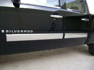 Молдинги на двери хромированные для CHEVROLET SILVERADO CREW CAB 2007-2008