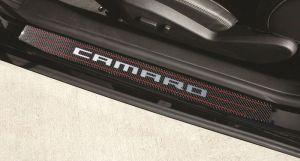 Накладки на пороги карбоновые с логотипом камаро для Chevrolet Camaro 2010-2013 