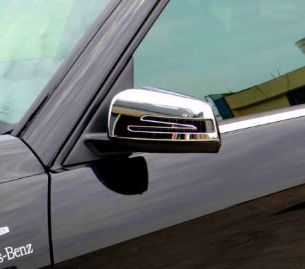 Накладки на зеркала хромированные IDFR 1-MB341-05C для Mercedes Benz GLK Class X204 2012-2015