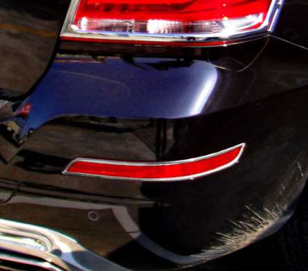 Накладки на катафоты заднего бампера хромированные IDFR 1-MB341-09C для Mercedes Benz GLK Class X204 2012-2015