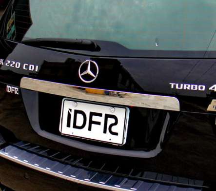 Накладка над номером крышки багажника хромированная IDFR 1-MB341-10C для Mercedes Benz GLK Class X204 2012-2015