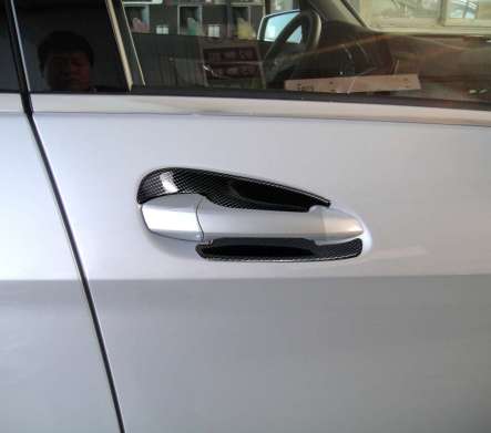Накладки под ручки дверей карбон IDFR 1-MB340-08CN для Mercedes Benz GLK Class X204 2008-2012