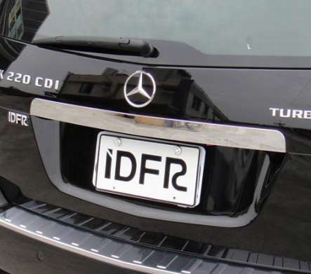 Накладка на номером крышки багажника хромированная IDFR 1-MB340-10C для Mercedes Benz GLK Class X204 2008-2012