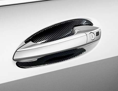 Накладки под ручки дверей Carbon Look IDFR 1-MB604-08CN для Mercedes Benz W221 S Class 2009-2013