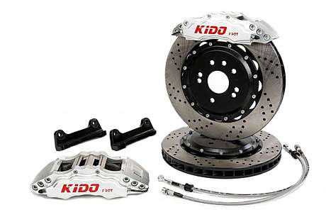 Передняя 8-поршневая тормозная система KIDO Racing для Audi A6 C6/4F 2004-2011