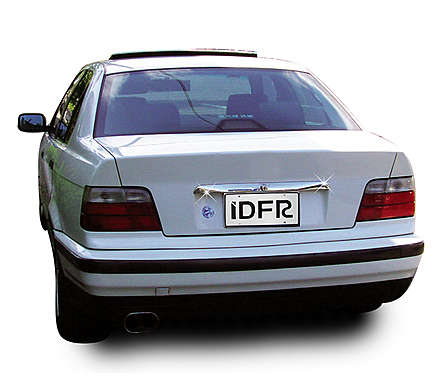 Молдинг над номеров крышки багажника хромированный IDFR 1-BW100-03C для BMW E36 1991-1998 