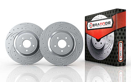 Передние тормозные диски Brannor BR8.4033 для Opel Meriva | 280mm >100 hp 2003-2010 (4X100)