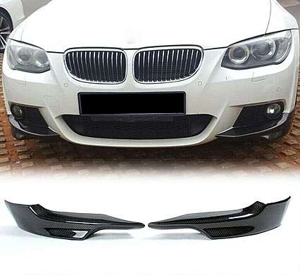 Накладки переднего бампера карбоновые для BMW E92 M-Sport 2007-2009