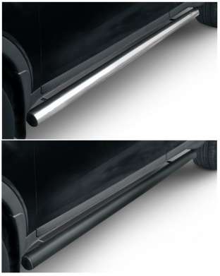 Подножки-трубы диам.76мм, нержавейка (возможен заказ сталь с черным покрытием -60%), для авто Ford Kuga 2008-2012