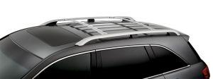 Багажник на штатные рейлинги цвет серебро оригинал для Acura MDX 2010-2013 