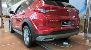 Диффузор заднего бампера под покраску для Hyundai Tucson 2015-2018