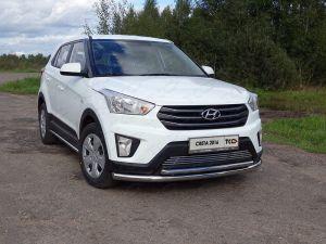 Защита передняя нижняя (двойная) 60,3/42,4 мм код HYUNCRE16-30 для HYUNDAI CRETA 2016-