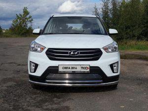 Решетка радиатора 12 мм код HYUNCRE16-04 для HYUNDAI CRETA 2016-