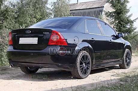 Юбка FT заднего бампера (седан) Ford Focus 2 (2004-2008)