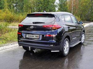 Защита задняя (уголки) 42,4 мм код HYUNTUC18-36 для HYUNDAI TUCSON 2018-