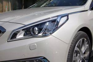 Накладки на передние фары хромированные для Hyundai Sonata LF 2015-