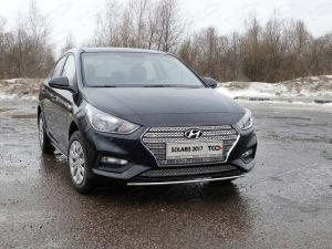 Защита передняя нижняя 25 мм код HYUNSOL17-22 для HYUNDAI SOLARIS 2017-