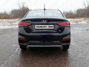 Защита задняя 25 мм код HYUNSOL17-23 для HYUNDAI SOLARIS 2017-