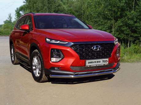 Защита передняя нижняя 60,3 мм код HYUNSF18-12 для HYUNDAI SANTA FE (TM) 2018-