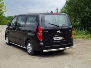 Защита задняя (овальная) 75х42 мм код HYUNH118-13 для HYUNDAI H-1 2018-