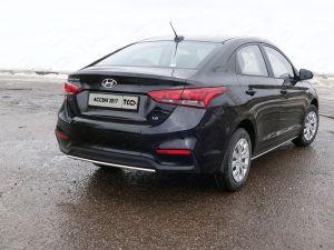 Защита задняя 25 мм код HYUNACC17-22 для HYUNDAI ACCENT 2017-