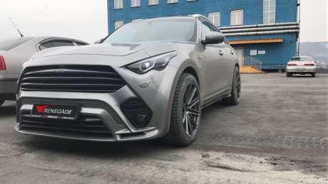 Аэродинамический тюнинг-комплект «RENEGADE» v.2 без расширения кузова для Infiniti QX70 (FX S51)