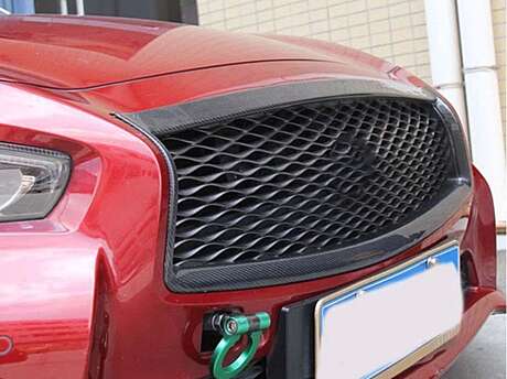 Рамка решетки радиатора карбоновая для Infiniti Q50 2014-2017