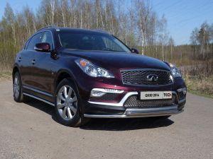 Защита передняя нижняя (двойная) 42,4/42,4 мм код INFQX5016-05 для INFINITI QX50 2015-