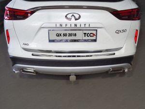 Накладка на заднюю дверь (лист зеркальный) код INFQX5018-10 для INFINITI QX50 2018-