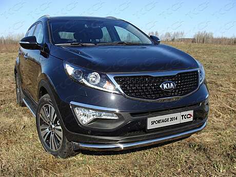 Защита передняя нижняя 60,3 мм код KIASPORT14-01 для KIA Sportage 2014-2016