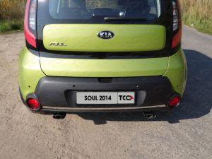 Декоративный глушитель 120_60,3 мм код KIASOUL14-16 для KIA SOUL 2014-