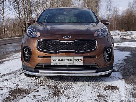 Решетка радиатора 12 мм код KIASPORT16-07 для KIA SPORTAGE 2016-