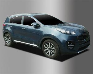 Молдинги на двери хромированные для Kia Sportage 2016-