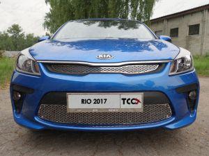 Решетка радиатора верхняя (лист) код KIARIO17-15 для Kia Rio 2017-