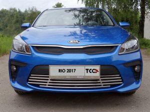 Решетка радиатора нижняя 16 мм код KIARIO17-16 для Kia Rio 2017-