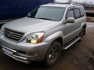 Окантовка штатных подножек диам.60мм, нержавейка, для авто Lexus GX470 2002-2009