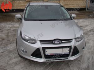 Реснички на фары var №1 широкие Ford Focus 3 (2012-2014)