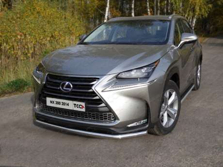 Защита передняя нижняя 60,3 мм код LEXNX300H14-04 для LEXUS NX 200 (кроме F-Sport) 2014-