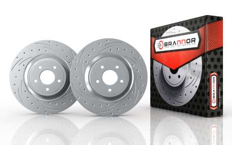 Передние тормозные диски Brannor BR4.1874 для Lexus GS 2012-2019 (F-Sport)