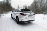 Защита задняя (центральная) 60,3 мм код LEXRX200t15-23 для LEXUS RX 2015-