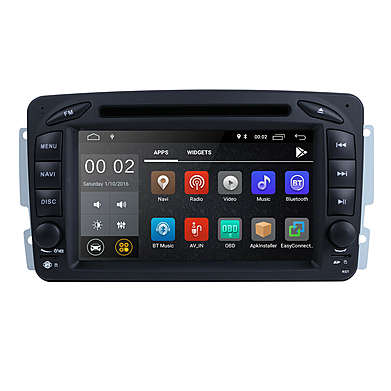 DVD Магнитола штатная с навигацией на системе Android 9.1 для Mercedes-Benz C209/W209 CLK Class 1998-2004