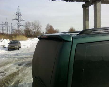 Спойлер со стоп-сигналом под покраску на крышу, пластик, для авто Mercedes Vito/V-Class W638 1996-2004 (BU)