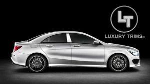 Накладки на стойки дверей стальные для Mercedes C117 CLA-Class