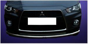 Защита переднего бампера труба диам.60мм, нержавейка, для авто Mitsubishi Outlander XL 2010-2012