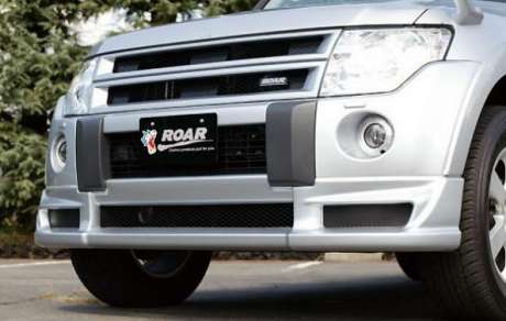 Юбка передняя под покраску Roar Style для Mitsubishi Pajero IV (рестайл и дорестайл).