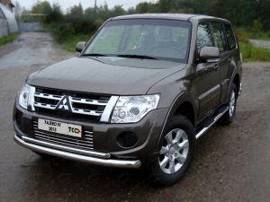 Защита передняя нижняя 76,1/42,4 мм код MITPAJ413-01 для MITSUBISHI PAJERO IV 2013