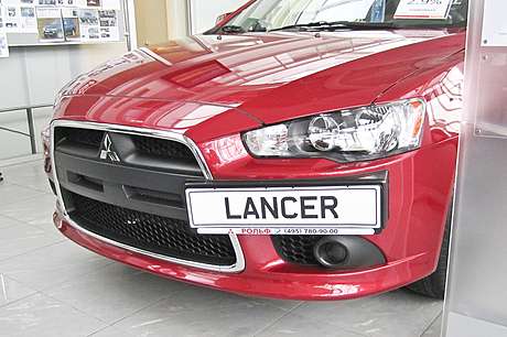 Воздуховоды радиатора в передний бампер цельные MV-Tuning для Mitsubishi Lancer X 2010-2016